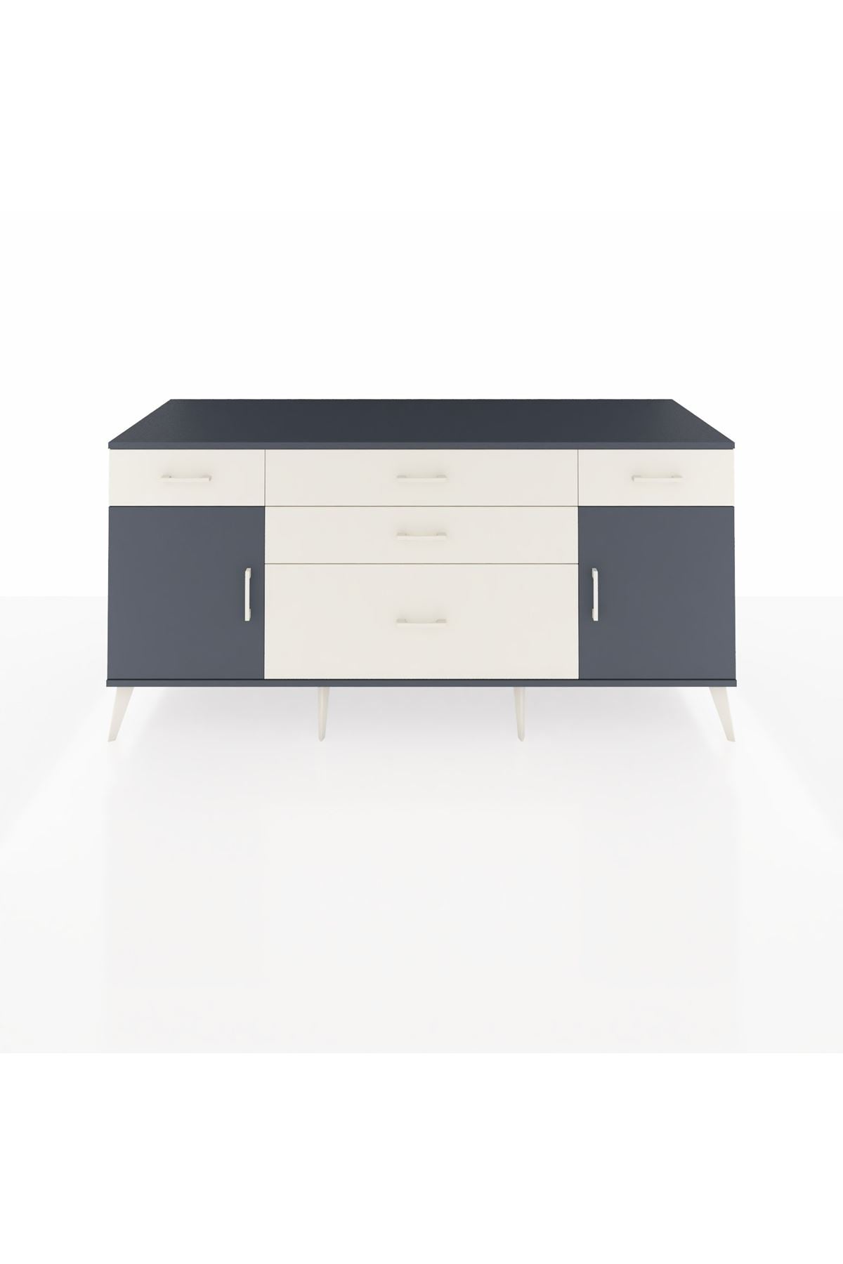 Kronos Konsol 2 Raflı 5 Çekmeceli 2 Kapaklı 176x59x83 - S610M017V16C