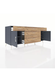 Kronos Konsol 2 Raflı 5 Çekmeceli 2 Kapaklı 176x59x83 - S610M017V18C