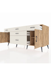 Kronos Konsol 2 Raflı 5 Çekmeceli 2 Kapaklı 176x59x83 - S610M017V19C