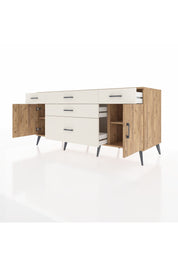 Kronos Konsol 2 Raflı 5 Çekmeceli 2 Kapaklı 176x59x83 - S610M017V19C