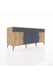 Kronos Konsol 2 Raflı 5 Çekmeceli 2 Kapaklı 176x59x83 - S610M017V20C