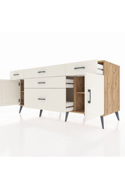 Kronos Konsol 2 Raflı 5 Çekmeceli 2 Kapaklı 176x59x83 - S610M017V22C