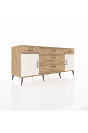 Kronos Konsol 2 Raflı 5 Çekmeceli 2 Kapaklı 176x59x83 - S610M017V24C