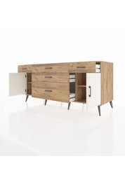 Kronos Konsol 2 Raflı 5 Çekmeceli 2 Kapaklı 176x59x83 - S610M017V24C