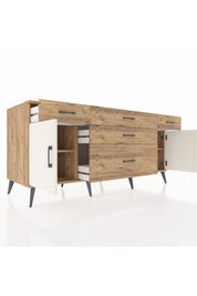 Kronos Konsol 2 Raflı 5 Çekmeceli 2 Kapaklı 176x59x83 - S610M017V24C