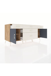 Kronos Konsol 2 Raflı 5 Çekmeceli 2 Kapaklı 176x59x83 - S610M017V25C