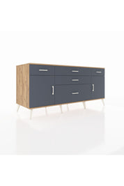 Kronos Konsol 2 Raflı 5 Çekmeceli 2 Kapaklı 176x59x83 - S610M017V26C