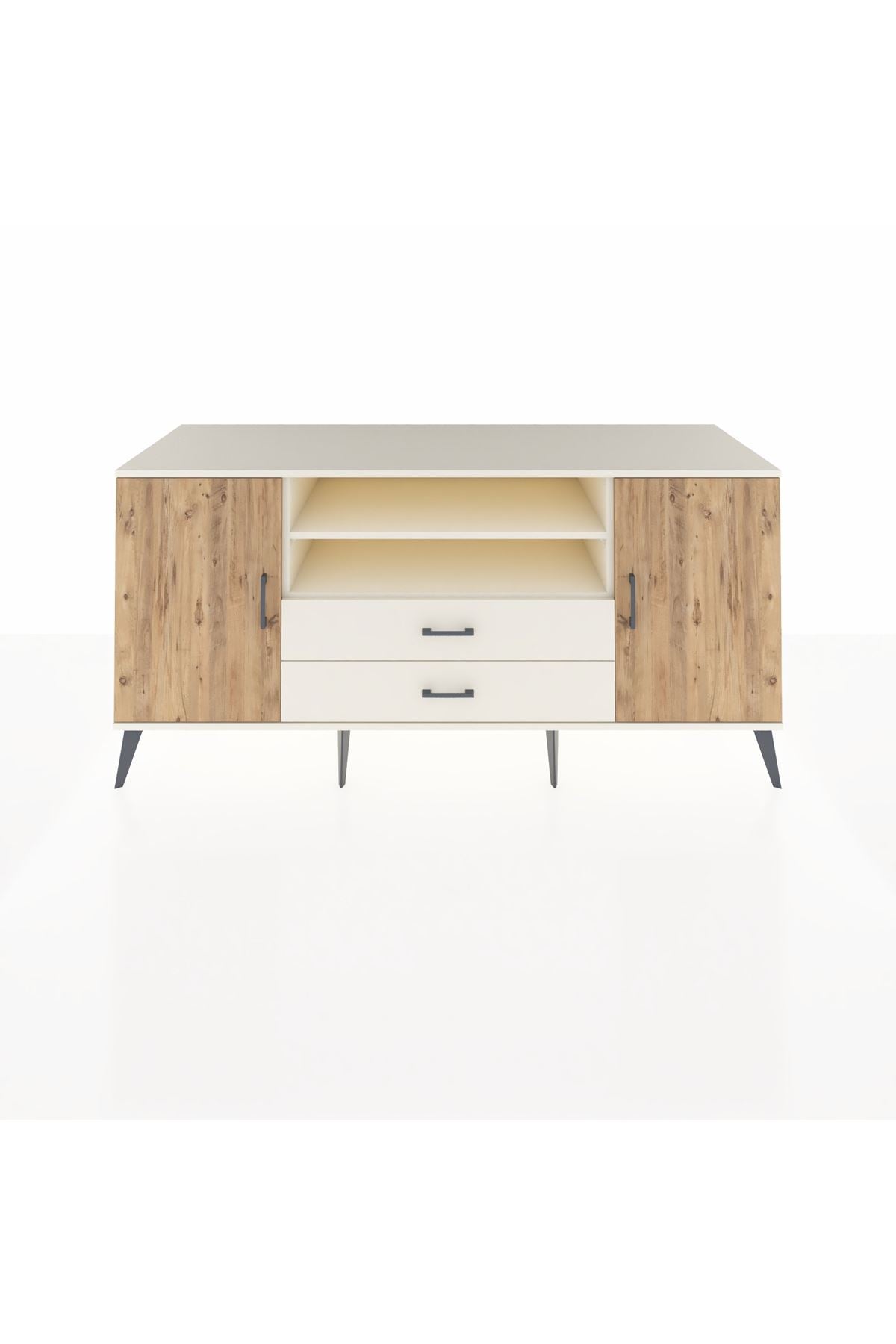 Kronos Konsol 4 Raflı 2 Çekmeceli 2 Kapaklı 176x59x83 - S610M018V01C