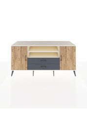 Kronos Konsol 4 Raflı 2 Çekmeceli 2 Kapaklı 176x59x83 - S610M018V02C