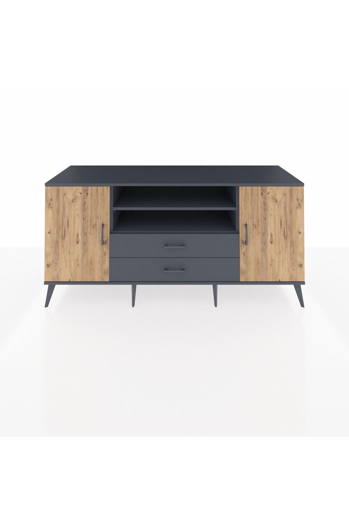 Kronos Konsol 4 Raflı 2 Çekmeceli 2 Kapaklı 176x59x83 - S610M018V11C