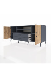 Kronos Konsol 4 Raflı 2 Çekmeceli 2 Kapaklı 176x59x83 - S610M018V11C