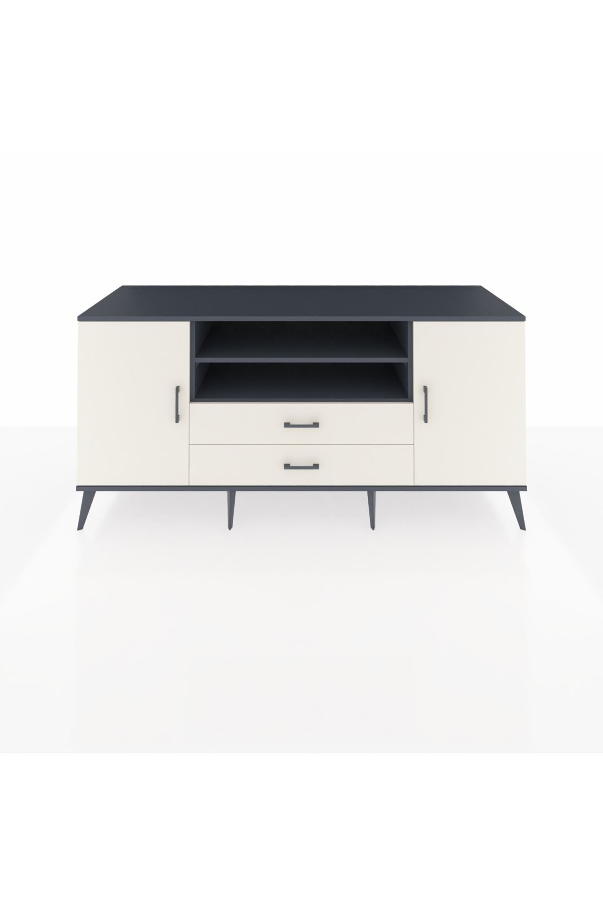 Kronos Konsol 4 Raflı 2 Çekmeceli 2 Kapaklı 176x59x83 - S610M018V13C