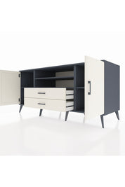 Kronos Konsol 4 Raflı 2 Çekmeceli 2 Kapaklı 176x59x83 - S610M018V13C