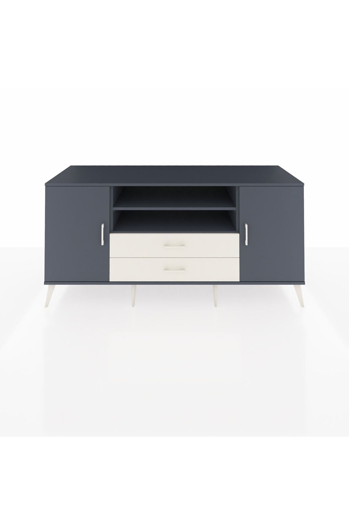 Kronos Konsol 4 Raflı 2 Çekmeceli 2 Kapaklı 176x59x83 - S610M018V16C