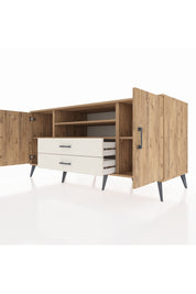 Kronos Konsol 4 Raflı 2 Çekmeceli 2 Kapaklı 176x59x83 - S610M018V19C