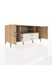 Kronos Konsol 4 Raflı 2 Çekmeceli 2 Kapaklı 176x59x83 - S610M018V19C