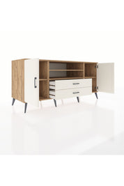 Kronos Konsol 4 Raflı 2 Çekmeceli 2 Kapaklı 176x59x83 - S610M018V22C