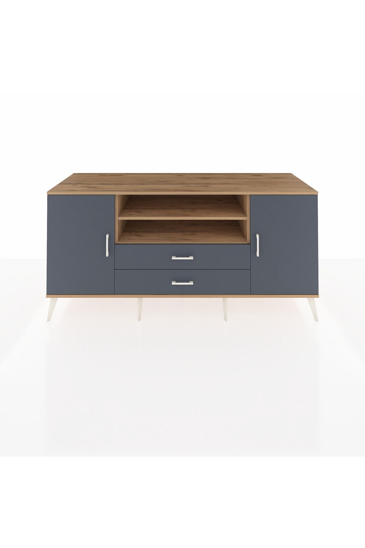 Kronos Konsol 4 Raflı 2 Çekmeceli 2 Kapaklı 176x59x83 - S610M018V26C