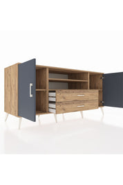 Kronos Konsol 4 Raflı 2 Çekmeceli 2 Kapaklı 176x59x83 - S610M018V27C