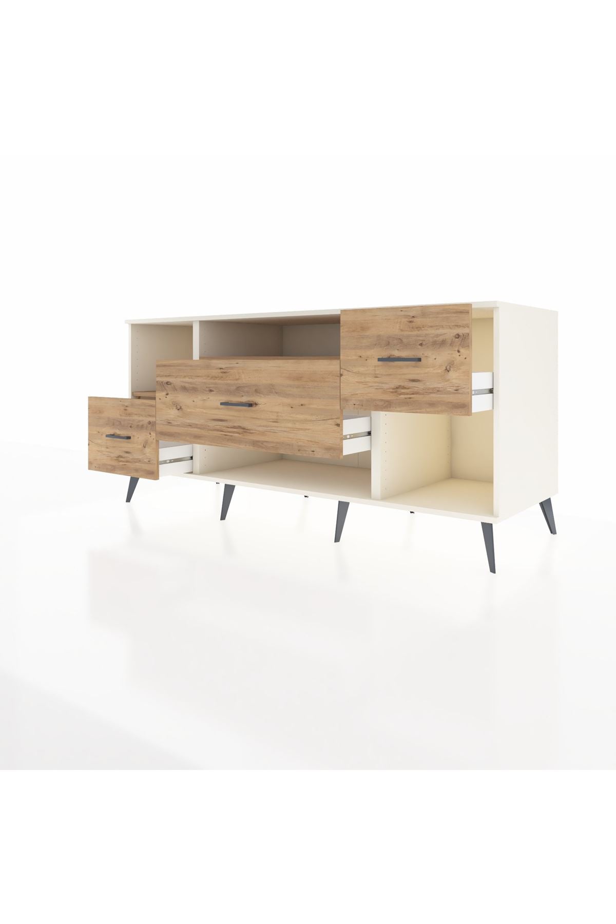 Kronos Konsol 2 Raflı 3 Çekmeceli 176x59x83 - S610M019V03C