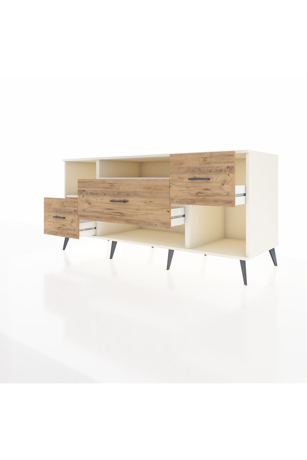 Kronos Konsol 2 Raflı 3 Çekmeceli 176x59x83 - S610M019V06C