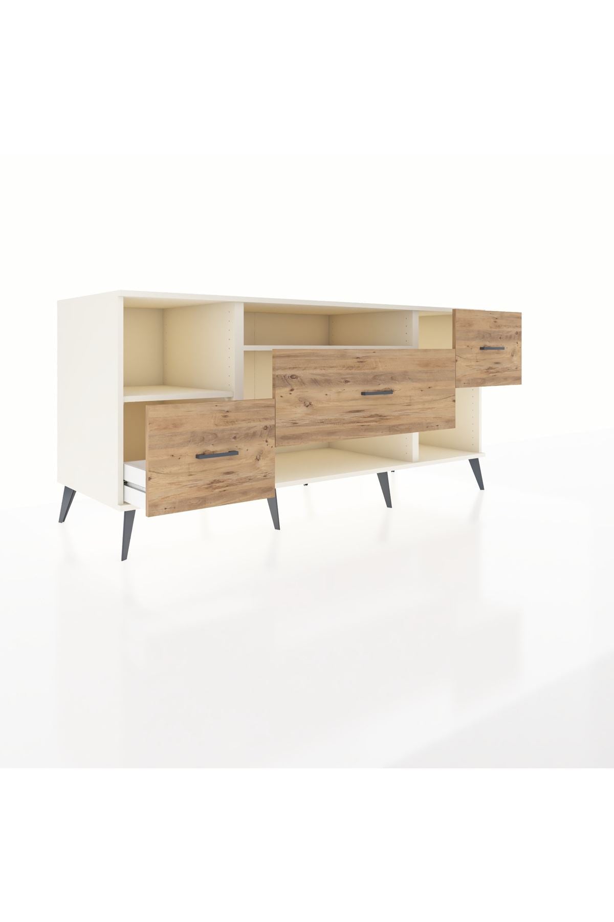 Kronos Konsol 2 Raflı 3 Çekmeceli 176x59x83 - S610M019V06C