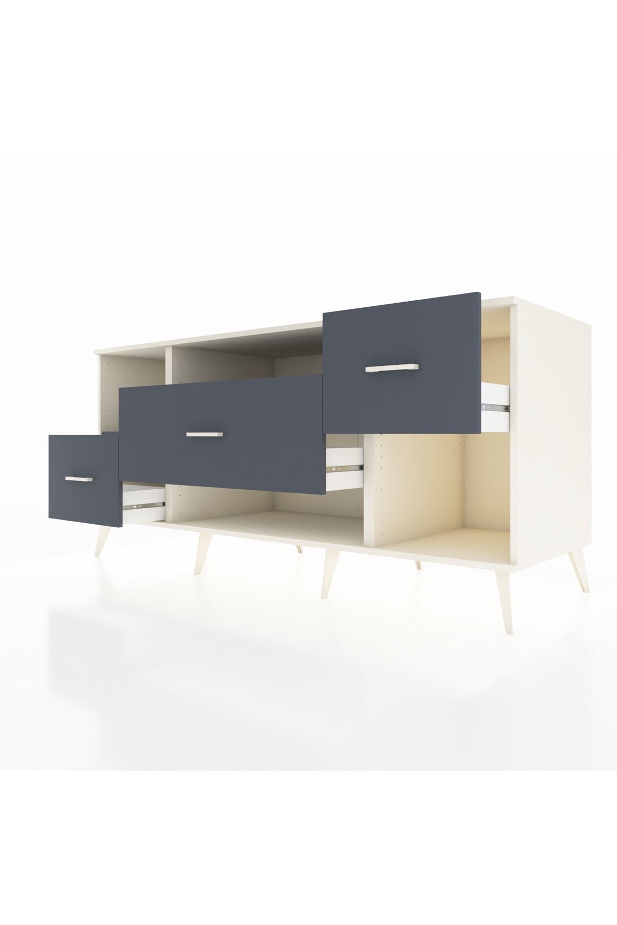 Kronos Konsol 2 Raflı 3 Çekmeceli 176x59x83 - S610M019V08C