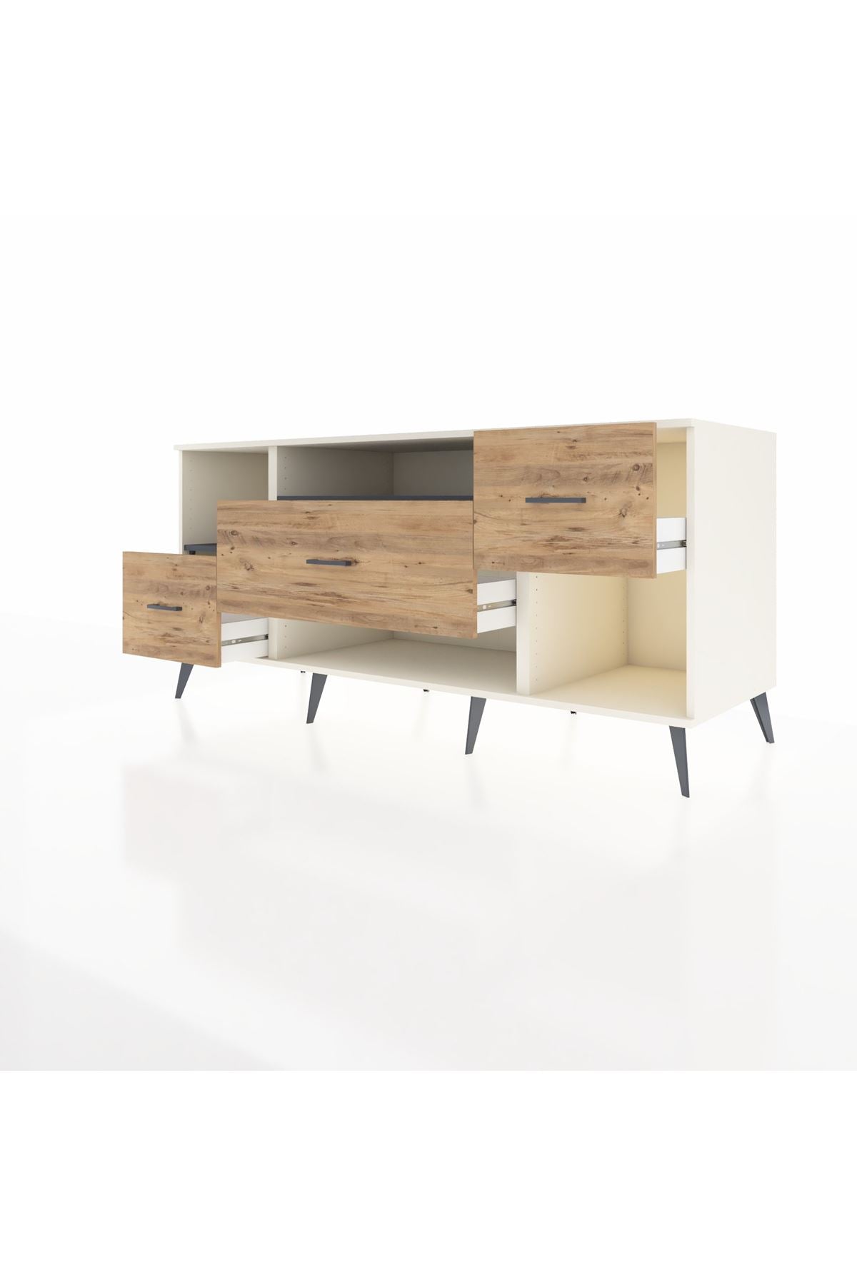 Kronos Konsol 2 Raflı 3 Çekmeceli 176x59x83 - S610M019V09C