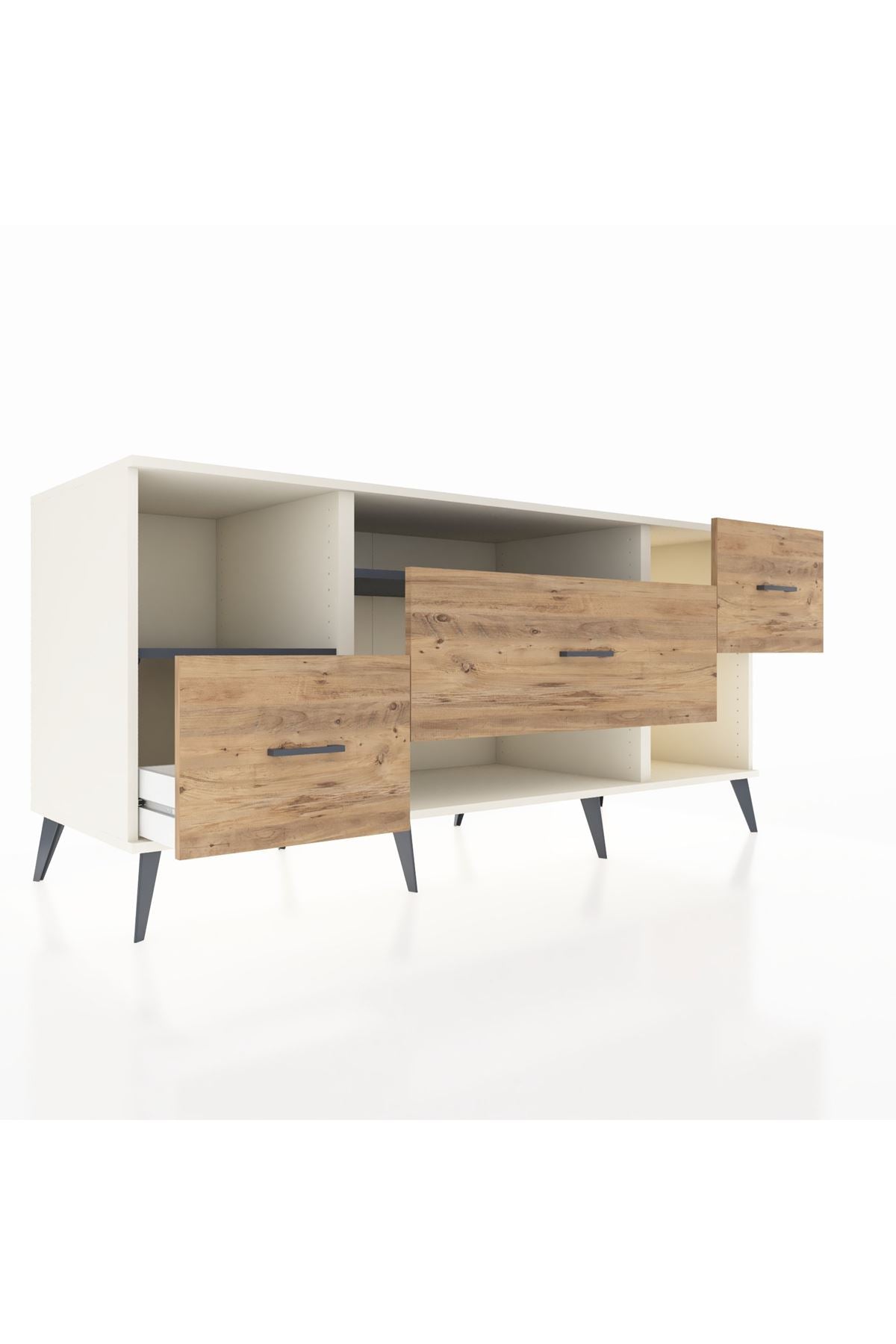 Kronos Konsol 2 Raflı 3 Çekmeceli 176x59x83 - S610M019V09C