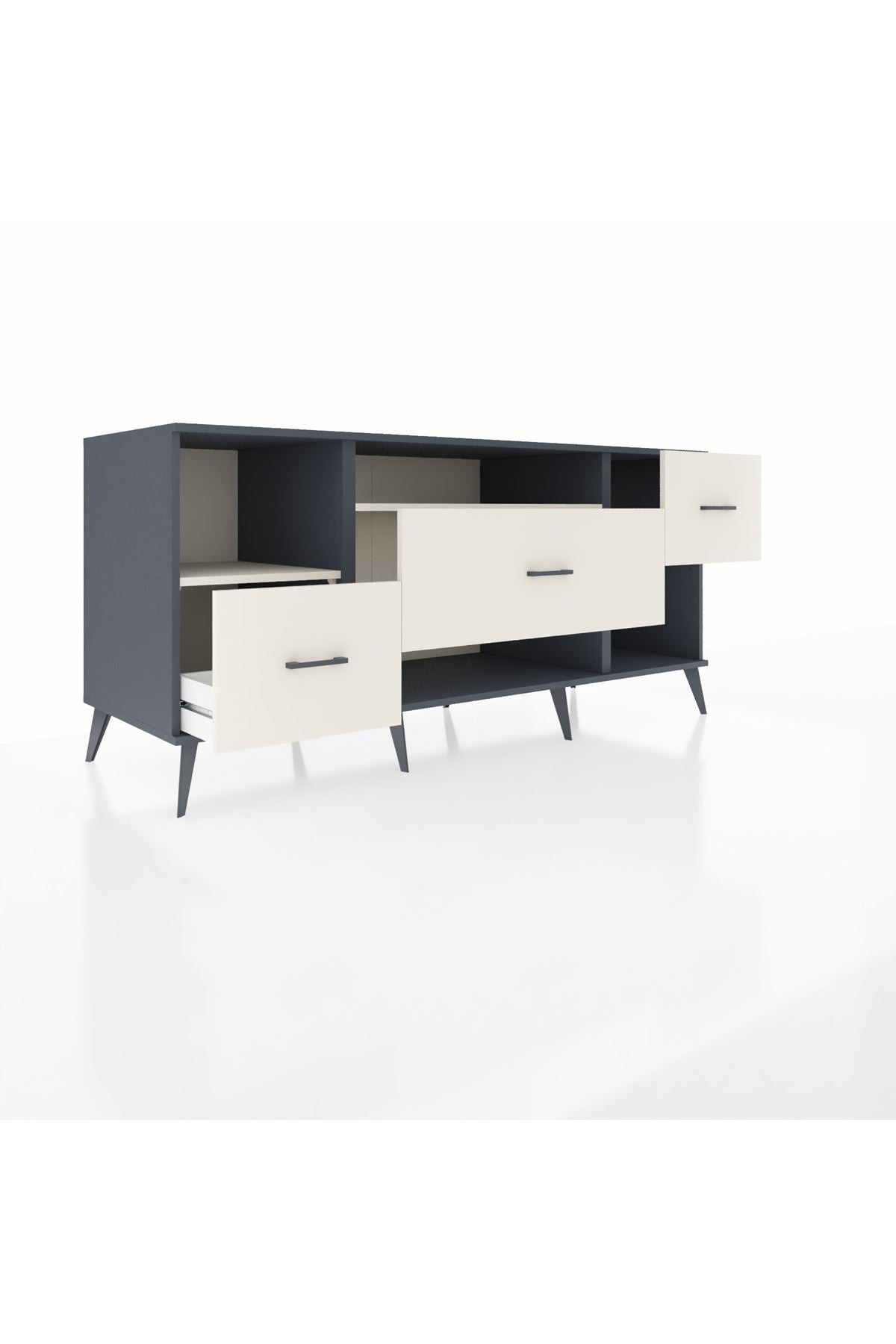 Kronos Konsol 2 Raflı 3 Çekmeceli 176x59x83 - S610M019V13C