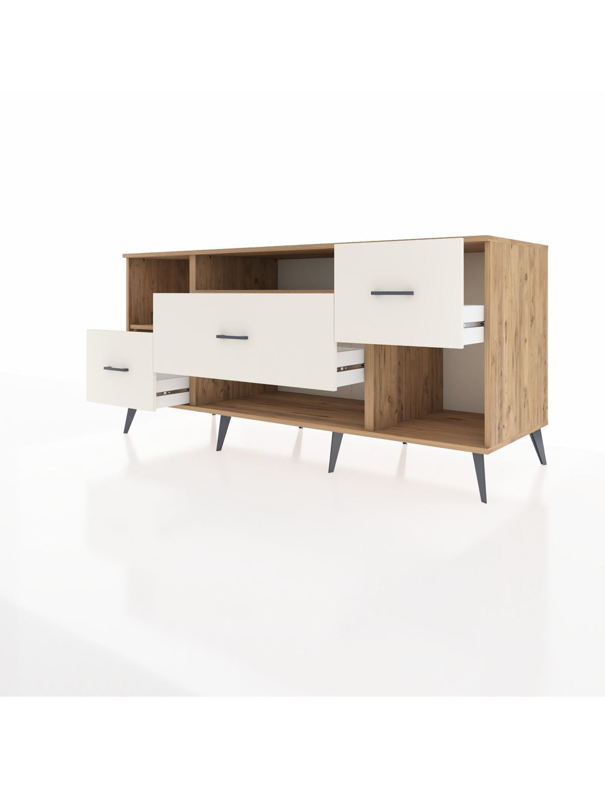 Kronos Konsol 2 Raflı 3 Çekmeceli 176x59x83 - S610M019V19C