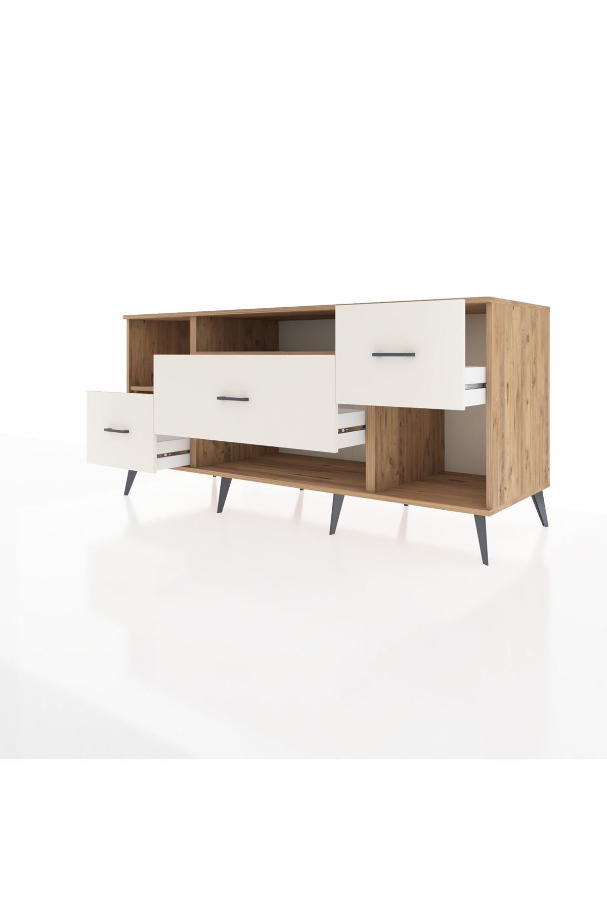 Kronos Konsol 2 Raflı 3 Çekmeceli 176x59x83 - S610M019V19C