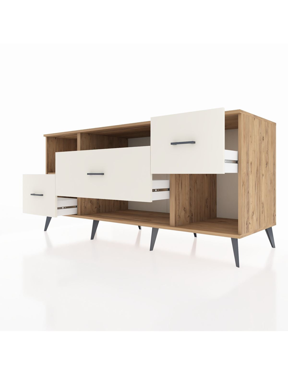 Kronos Konsol 2 Raflı 3 Çekmeceli 176x59x83 - S610M019V19C