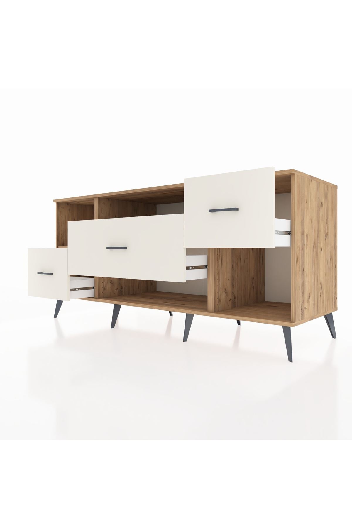 Kronos Konsol 2 Raflı 3 Çekmeceli 176x59x83 - S610M019V19C