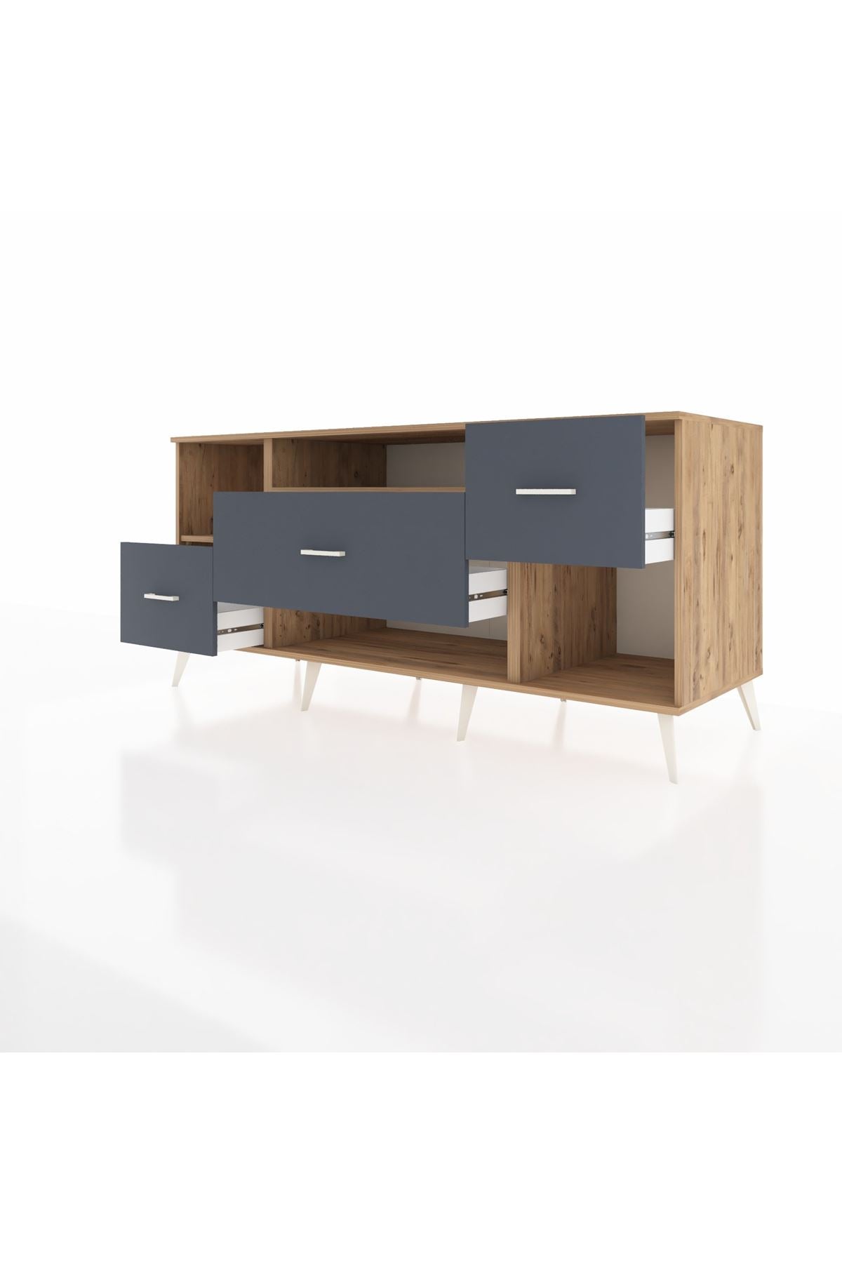 Kronos Konsol 2 Raflı 3 Çekmeceli 176x59x83 - S610M019V20C