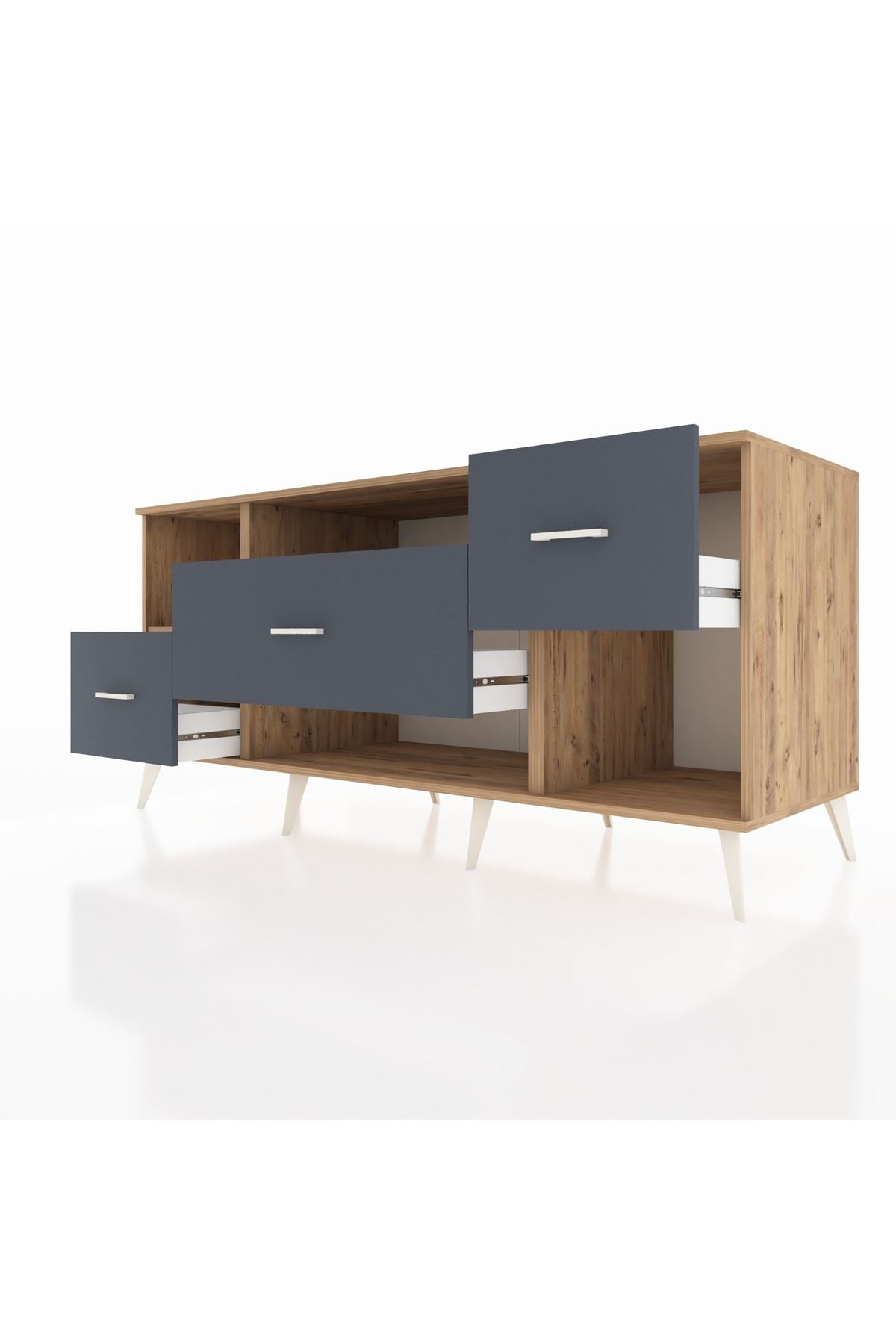 Kronos Konsol 2 Raflı 3 Çekmeceli 176x59x83 - S610M019V20C