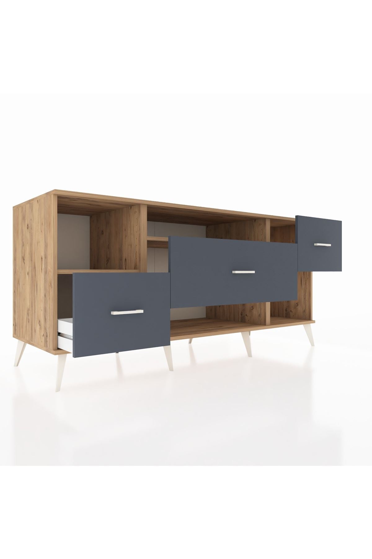 Kronos Konsol 2 Raflı 3 Çekmeceli 176x59x83 - S610M019V20C