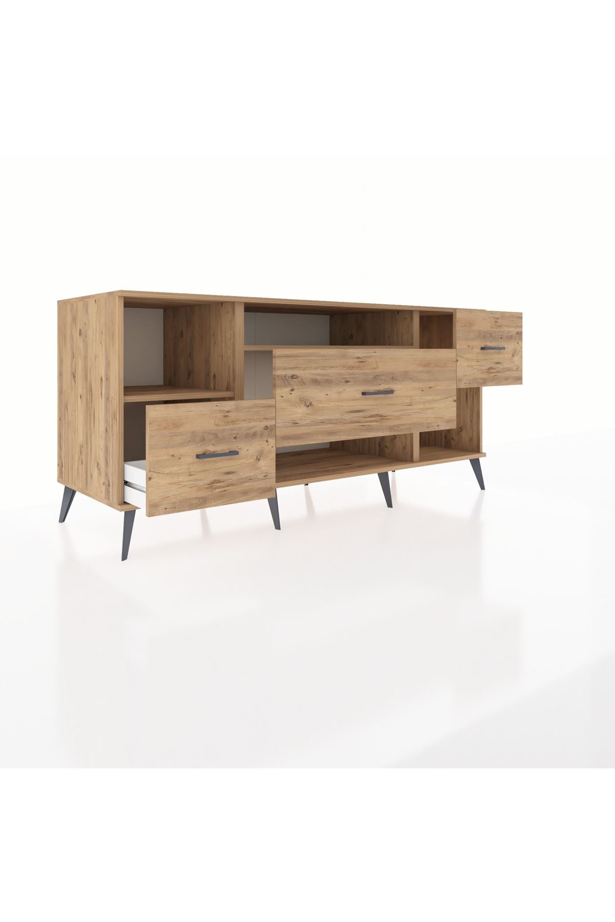 Kronos Konsol 2 Raflı 3 Çekmeceli 176x59x83 - S610M019V21C