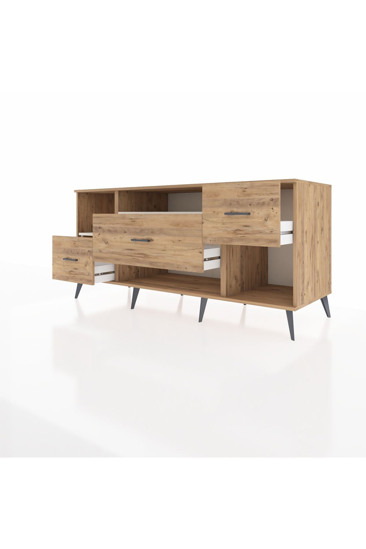 Kronos Konsol 2 Raflı 3 Çekmeceli 176x59x83 - S610M019V24C