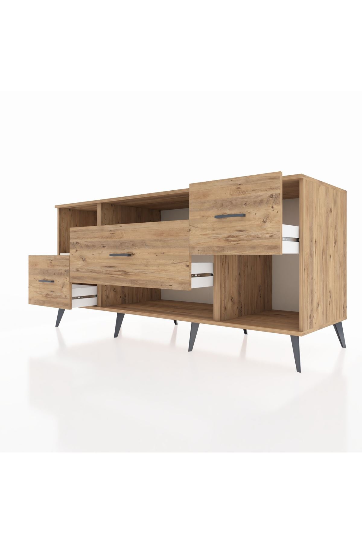 Kronos Konsol 2 Raflı 3 Çekmeceli 176x59x83 - S610M019V24C