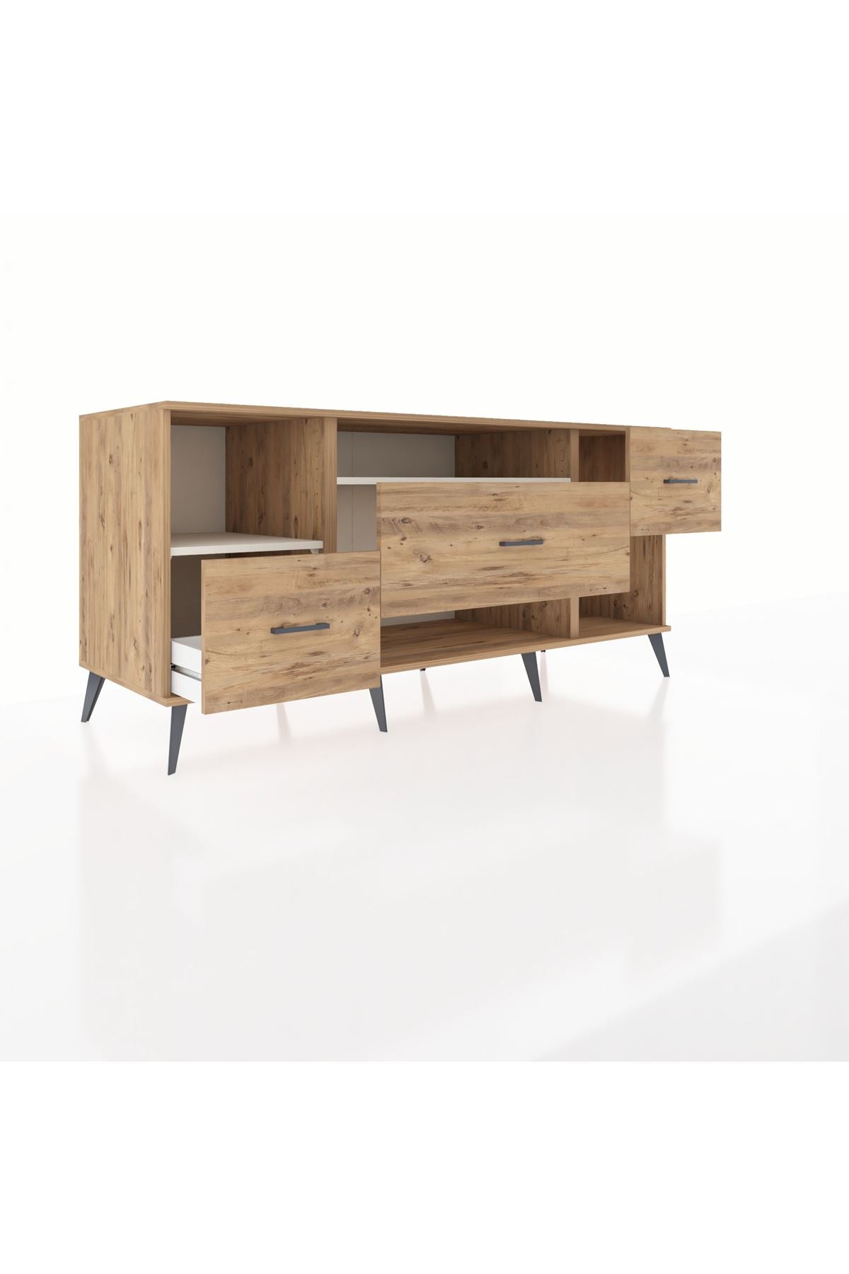 Kronos Konsol 2 Raflı 3 Çekmeceli 176x59x83 - S610M019V24C