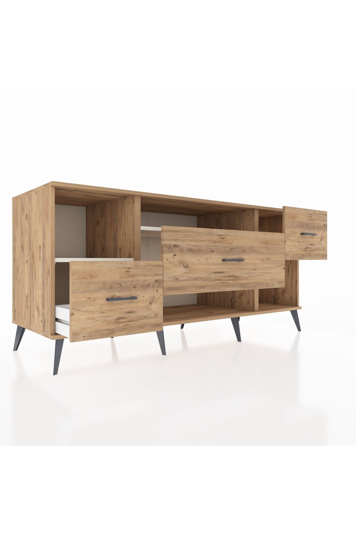 Kronos Konsol 2 Raflı 3 Çekmeceli 176x59x83 - S610M019V24C