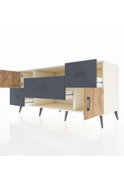 Kronos Konsol 2 Raflı 3 Çekmeceli 2 Kapaklı 176x59x83 - S610M020V02C