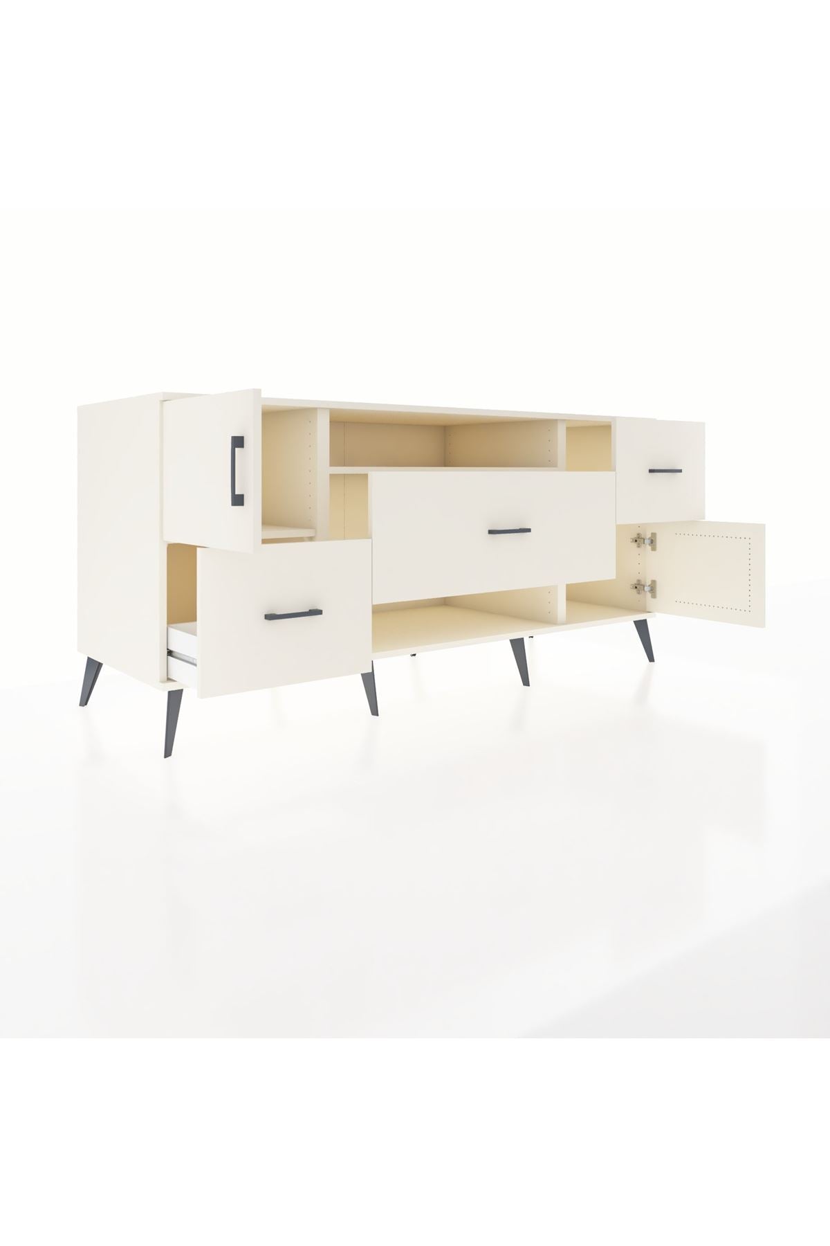 Kronos Konsol 2 Raflı 3 Çekmeceli 2 Kapaklı 176x59x83 - S610M020V04C