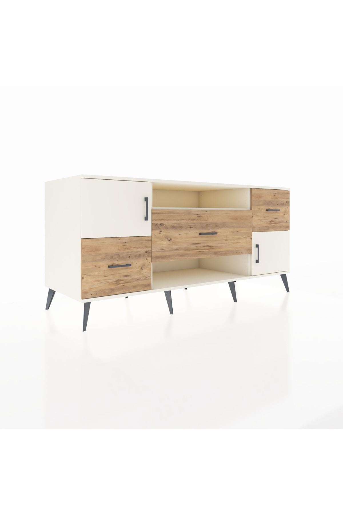 Kronos Konsol 2 Raflı 3 Çekmeceli 2 Kapaklı 176x59x83 - S610M020V06C