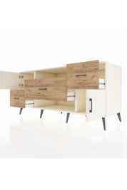 Kronos Konsol 2 Raflı 3 Çekmeceli 2 Kapaklı 176x59x83 - S610M020V06C