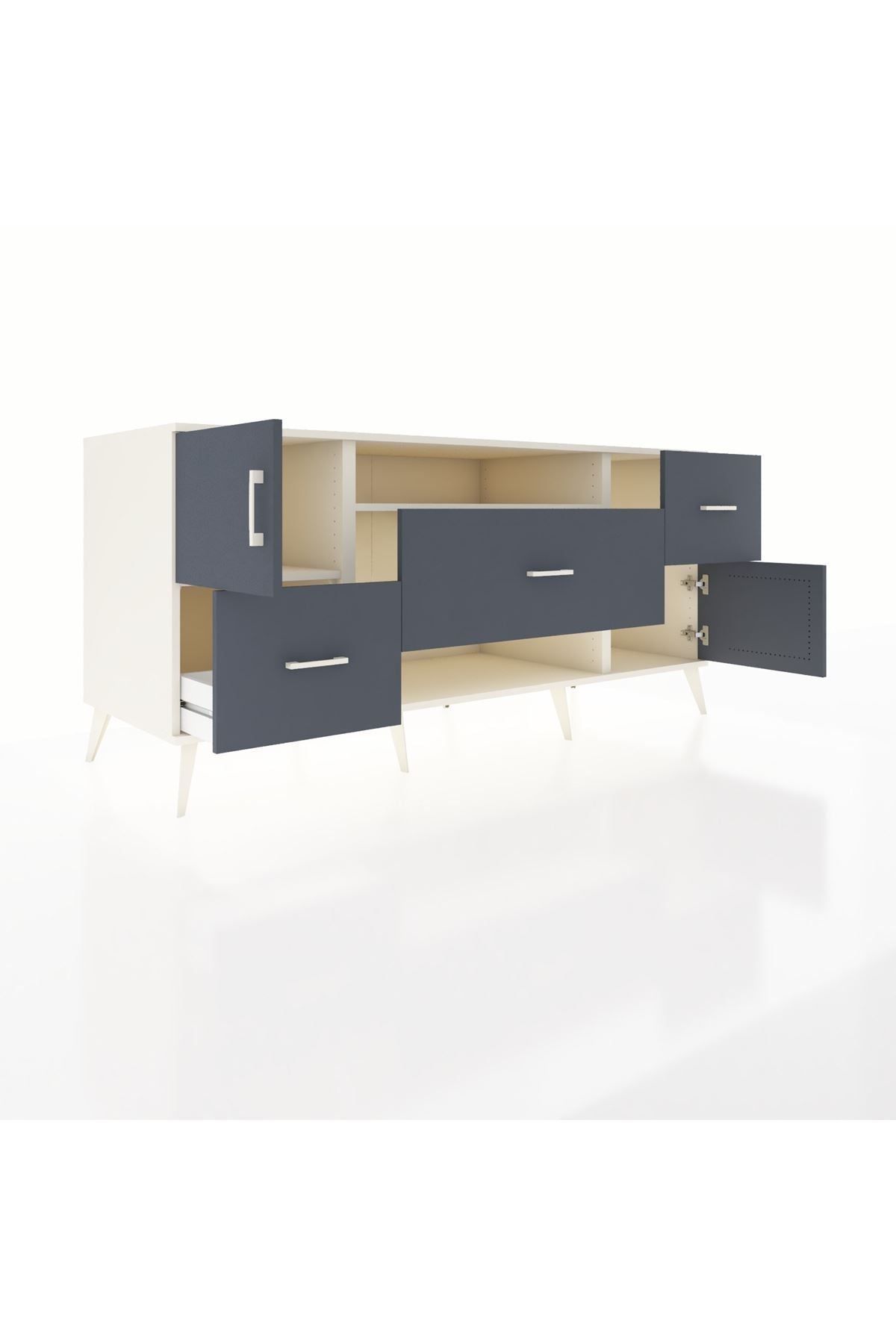 Kronos Konsol 2 Raflı 3 Çekmeceli 2 Kapaklı 176x59x83 - S610M020V08C