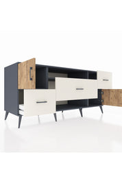 Kronos Konsol 2 Raflı 3 Çekmeceli 2 Kapaklı 176x59x83 - S610M020V10C