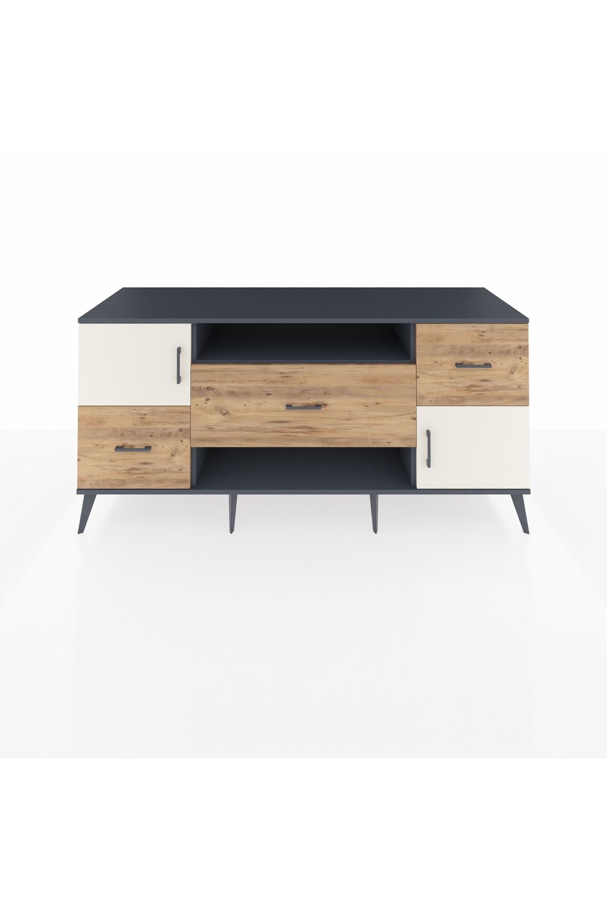 Kronos Konsol 2 Raflı 3 Çekmeceli 2 Kapaklı 176x59x83 - S610M020V15C