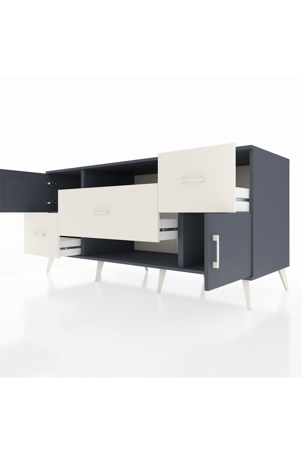 Kronos Konsol 2 Raflı 3 Çekmeceli 2 Kapaklı 176x59x83 - S610M020V16C